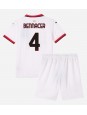 AC Milan Ismael Bennacer #4 Bortedraktsett Barn 2024-25 Korte ermer (+ bukser)